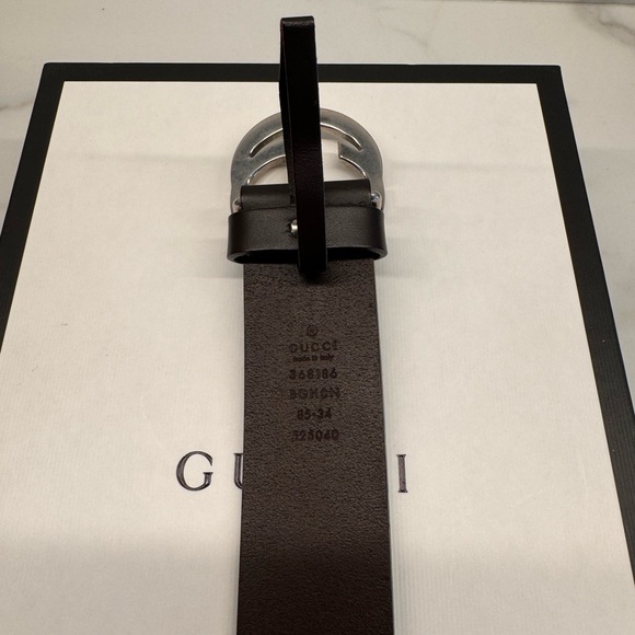 Men’s Gucci Signature Belt with Interloxking G - Picture 5 of 7
